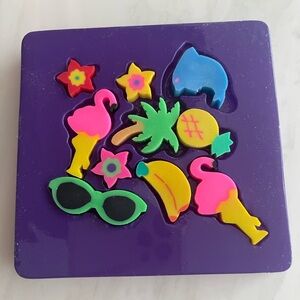 Tropical theme eraser set